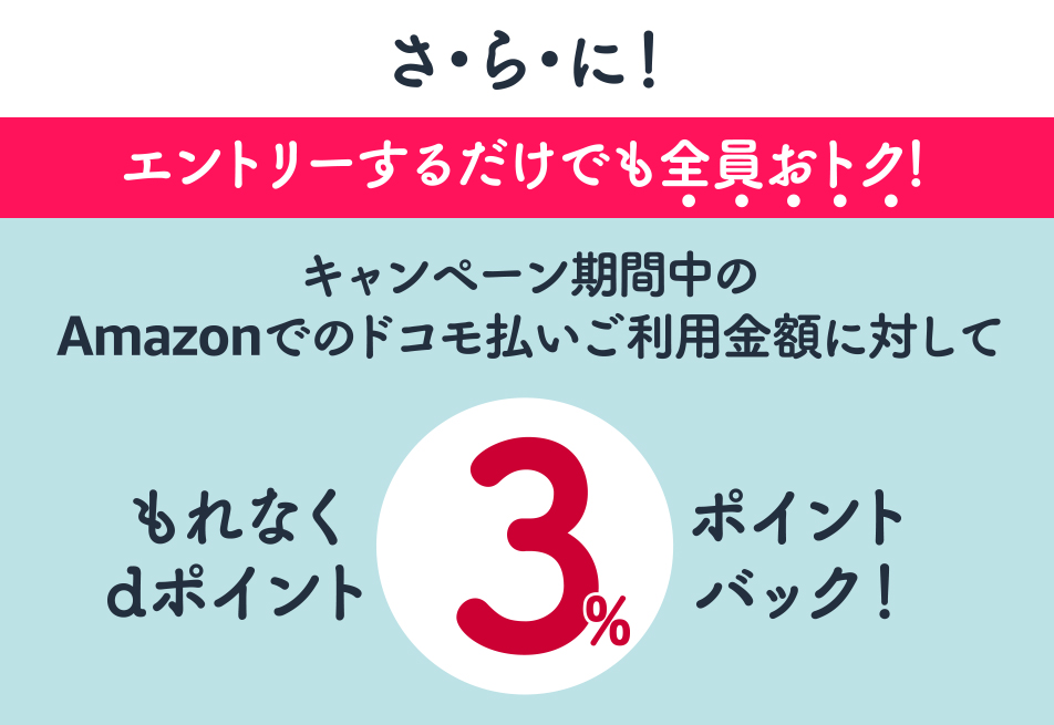 Amazon×ドコモ払い1周年キャンペーン